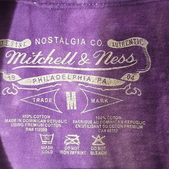 NBA Toronto Raptors Tie Dye Mitchell and Ness Short Sleeve T-shirt Medium - Picture 4 of 5